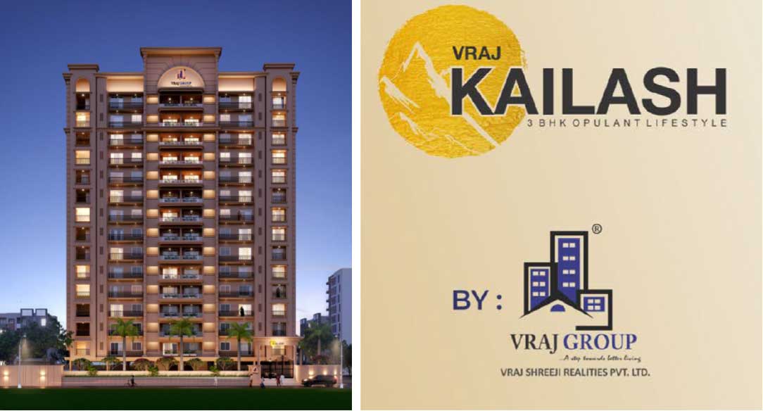 Vraj Group performs Bhoomi Pujan for their landmark project Vraj Kailash in Paldi, Ahmedabad