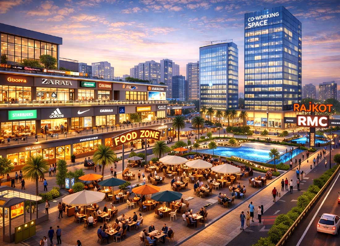 Now the entry of 'high-street' lifestyle like Dubai-Singapore in Rajkot too!